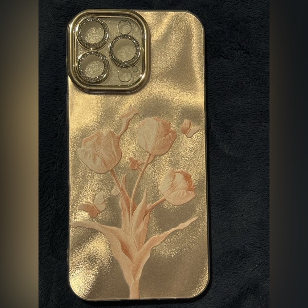 Elegant Gold Floral Phone Case